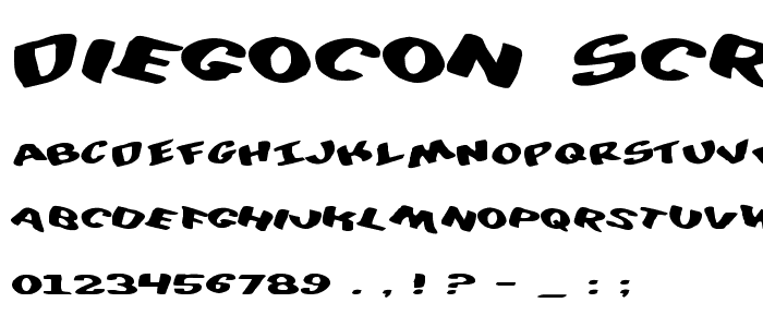 DiegoCon Scrambled font